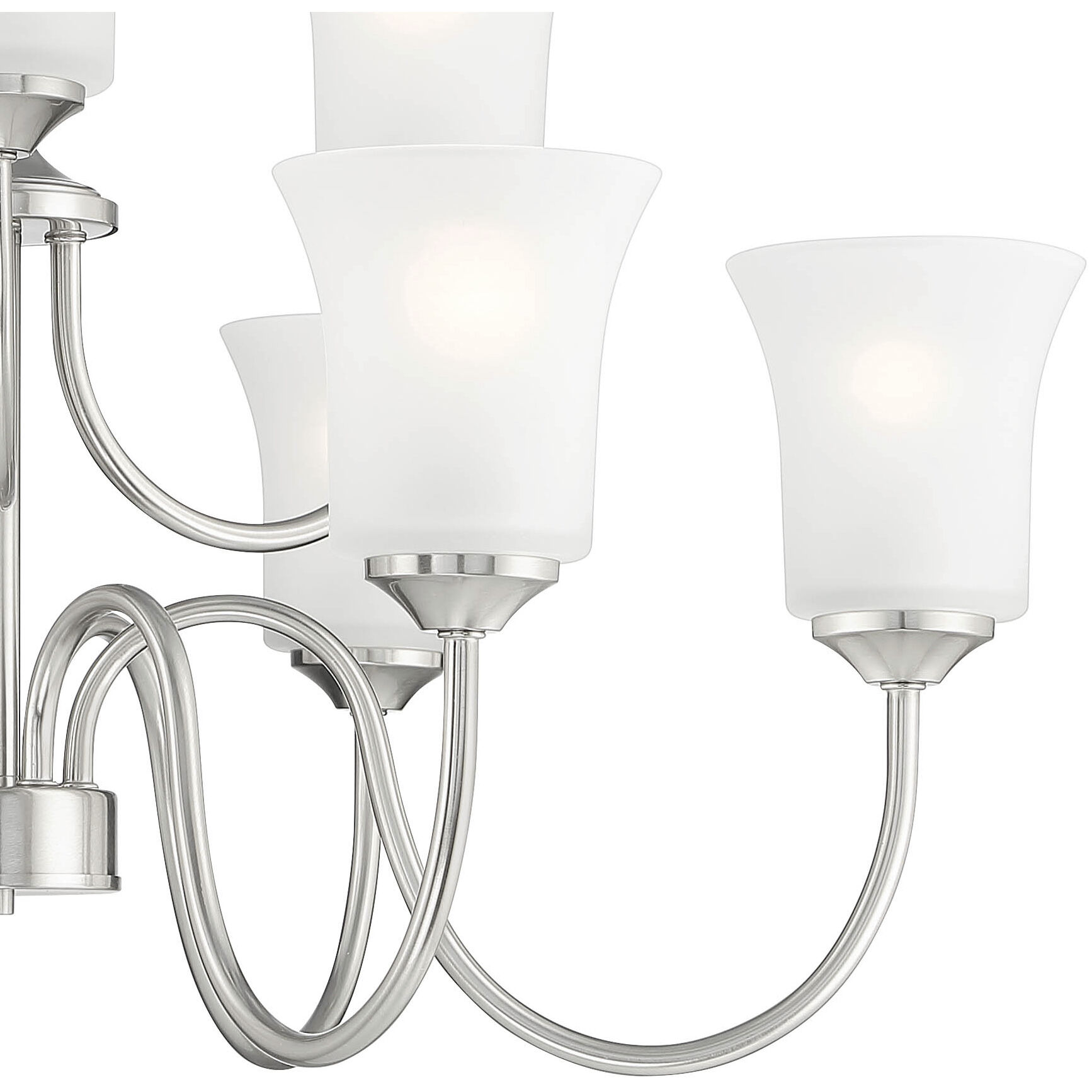 Bronson 9 Light 30 inch Brushed Nickel Chandelier Ceiling Light